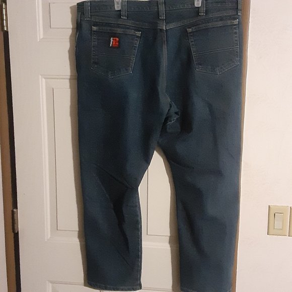 Wrangler Riggs Workwear Men's Blue Denim Jeans Size 42x30 - Picture 5 of 8